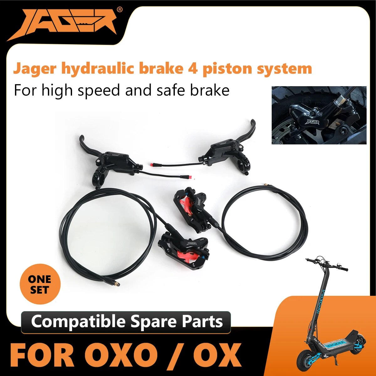 Jager hydraulic Front Brake + Rear Brake